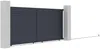 Vente-unique - VIAZO Eingangstor Metall Grau - B 4,6 cm x H 178 cm x L 390 cm Bild 4