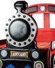Lokomotive Kinderbett mit Matratze 90x190 Rot Bild 5