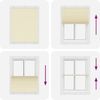 vidaXL Plissee Creme 105x100 cm Stoffbreite 104,4 cm Polyester 4015280 Bild 5