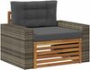 vidaXL Outdoor Mittelsofa Massivholz Akazie Natur 3438956 Bild 2