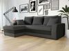 Ecksofa 'Kristofer Lux', Stoff, Dunkelgrau, 80 x 238 x 147 cm Bild 3