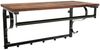 Vasagle Wandgarderobe Wandregal mit 5 Haken und Ablage, im Industrie-Design von Songmics LCR11BX Bild 3
