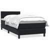 vidaXL Boxspringbett mit Matratze Schwarz 90x210 cm Samt 3316289 Bild 2