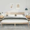 vidaXL Bettrahmen mit Kopfteil Braun 180 x 210 cm Massives Kiefernholz 872317 Bild 3