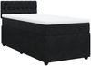 vidaXL Boxspringbett mit Matratze Schwarz 90x190 cm Samt 3289922 Bild 3