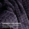 Kuscheldecke "Popcorn" Cashmere Soft-Touch Anthrazit 150x200 cm Bild 5