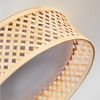 hofstein Deckenleuchte Deckenlampe aus Metall/Bambus/Kunststoff in Naturfarben/Weiß, ohne Leuchtmittel, Deckenleuchte Boho-Design, dimmbar über Wandschalter, 16W, 2000 Lumen Bild 3