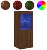 vidaXL Sideboard mit LED-Leuchten Braun Eichen-Optik 41x37x100 cm 836692 Bild 2