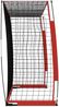 vidaXL Fußballtor, Stahl / Fiberglas rot, 366,5x183 cm Bild 4