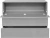 Maeusbacher Imola Kommode kreidegrau matt lack / glas kreidegrau glanz BxHxT: 121 x 89 x 42 cm Bild 2
