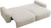 Selsey 'Carnos' - 3-Sitzer Schlafsofa, cremefarbener Chenille-Stoff, schwarze Beine Bild 4