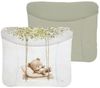 Ceba Baby® weiche Wickelauflage 75x72 cm - Baby Wickelunterlage- Wickeltischauflage für Junge und Mädchen - Wasserdicht, abwaschbar - OEKO-TEX® Standard 100 - Made in EU - Teddybär auf der Schaukel Bild 2