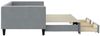 vidaXL Tagesbett Ausziehbar mit Schubladen Hellgrau 90x200 cm Stoff 3196614 Bild 4