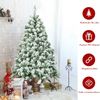 Künstlicher schneebedeckter Weihnachtsbaum mit Metallständer und PVC Nadeln 135 cm Bild 2