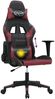 vidaXL Gaming-Stuhl mit Massagefunktion Schwarz und Weinrot Kunstleder 345452 Bild 5