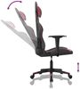vidaXL Gaming-Stuhl mit Massagefunktion Schwarz und Weinrot Kunstleder 345452 Bild 3