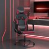 vidaXL Gaming-Stuhl mit Massagefunktion Schwarz und Weinrot Kunstleder 345452 Bild 2