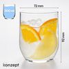 KONZEPT Gläser-Set Trinkgläser Set 6/12-teilig, Transparente 300ml, 12-tlg, Wassergläser Set, Ideal für Saft, Cocktails, Eiskaffee Bild 2