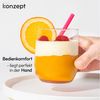 KONZEPT Gläser-Set Trinkgläser Set 6/12-teilig, Transparente 300ml, 12-tlg, Wassergläser Set, Ideal für Saft, Cocktails, Eiskaffee Bild 3