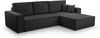AX LIVING Dunkelgrau Cord Couch L Form – Cedria Wohnlandschaft 287cm Bild 2