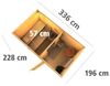 Karibu Sauna Skrollan 1 naturbelassen + 9 kW Saunaofen mit ext. Steuerung Easy Moderne Tür Bild 5