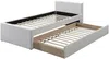 Vente-unique - DORITALO Bett Stoff Beige - B 95 cm x H 76,7 cm x L 208,5 cm Bild 4