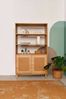 Dmora Bücherregal Suva, Büroregal, Mobiler Buchhalter, Bücherbrett, 90x40h110 cm, Eiche Bild 5