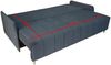 Schlafsofa KLARA, ausziehbare Polstercouch mit Schlaffunktion, Sofa mit Bettkasten, inklusive Kissen, Bonnell-Federkern, Monolith 77, 85 x 93 x 204 cm Bild 5