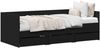 vidaXL Tagesbett Schwarz Eichen-Optik 90 x 190 cm Holzwerkstoff 3333998 Bild 2