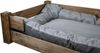 Kistenkolli Altes Land Allzweckkiste Hundebett Winston XXL Palisander mit Füßen optional mit Kissen 100x60x (Spar-Set) Bild 2