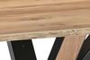 Esstisch Baumkante massiv Akazie natur 180 x 90 Metall Spider-Gestell schwarz außen Holz MIAMI 137801299 Bild 2