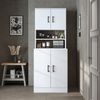 Roomart Badezimmer Waschmaschinenschrank - SERIE ATLANTIC-I- 70 cm breit, Waschmaschinenüberbau für Bad & Waschküche • Weiß Bild 3