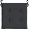 vidaXL Gartenstuhl-Kissen 4 Stk. Schwarz 50x50x3 cm Oxford-Gewebe 314052 Bild 5