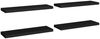 vidaXL Schweberegale 4 Stk. Schwarz 80x23,5x3,8 cm MDF 323837 Bild 2