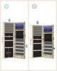 Songmics Schmuckschrank hängend, abschließbarer Spiegelschrank, Wandschrank mit Spiegel und zahlreichen Fächern, Wandmontage, an der Tür hängend, für Ketten, Ohrringe, eichefarben Bild 4