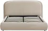 Vente-unique - ZORIMA Bett Stoff Beige - B 227 cm x H 110 cm x L 202 cm Bild 4