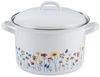 Riess Fleischtopf Flora mit Deckel Ø22cm 4,5 Liter Emaille Country Bild 5
