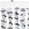 vidaXL Fliegenvorhang Hellgrau und Dunkelgrau 100x230 cm Chenille 377398 Bild 4