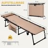Yaheetech Feldbett 5-Stufig Verstellbarer Liegestuhl Klappbar & Tragbar Klappbett Gartenliege bis 120kg belastbar, klappbar Bild 4