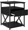 vidaXL Nachttisch Schwarz Eichen-Optik 40 x 42 x 55 cm Holzwerkstoff 881885 Bild 5