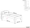 Holzbett (Fichte) "Rosi" 100 x 200 cm 48 cm mit Kopfteil Massivholzbett Bett Bild 5