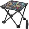 SURFOU Campinghocker Klappbarer Camping-Hocker aus Oxford-Stoff mit Tragetasche– Leichter (Kleiner Outdoor-Hocker, 34x32x32cm, Ahornblattklapphocker hält 100 kg, tragbarer, Oxford tragbarer Stuhl mit Metallrohr zum Rucksack, Camping, Fischen mit Aufbew... Bild 3