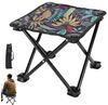 SURFOU Campinghocker Klappbarer Camping-Hocker aus Oxford-Stoff mit Tragetasche– Leichter (Kleiner Outdoor-Hocker, 34x32x32cm, Ahornblattklapphocker hält 100 kg, tragbarer, Oxford tragbarer Stuhl mit Metallrohr zum Rucksack, Camping, Fischen mit Aufbew... Bild 4