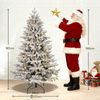 Künstlicher Weihnachtsbaum mit Schnee Tannenbaum Künstlich Christbaum mit Weiß Schneeflocken Bild 5