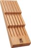 ZWILLING Messerhalter für Schubladen, Schubladen-Einsatz, Für 12 Messer, 41 x 15,5 x 4,8 cm, Holz Bild 3