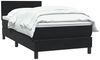 vidaXL Boxspringbett mit Matratze Schwarz 90x210 cm Samt 3316193 Bild 3