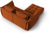 Micadoni Ecksofa Bloom 3-Sitzer Samt Terrakotta Bild 3
