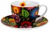 DUO ETNO Tasse 280 ml ETNIC mit Untertasse, New Bone China Porzellan Bild 2