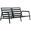 vidaXL 4-tlg. Outdoor-Lounge-Set mit Kissen Aluminium Dunkelgrau 47818 Bild 3
