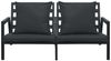 vidaXL 4-tlg. Outdoor-Lounge-Set mit Kissen Aluminium Dunkelgrau 47818 Bild 5